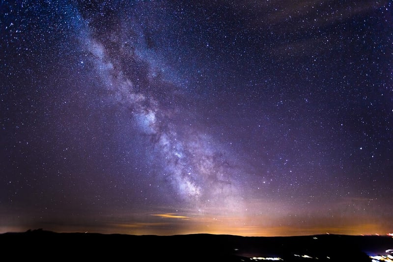 Starry Night Sky in the Jungle